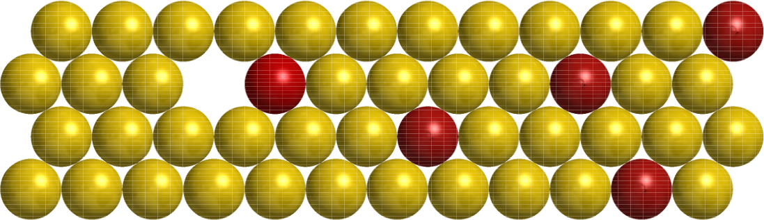Diffusion über
              Leerstellen, Kugelmodell